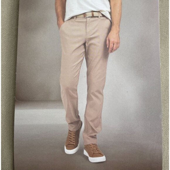 NEW Weatherproof Vintage Mens 32x30 Hybrid Tech Pants Regular Taper Beige